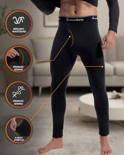 Thermal Underwear for Men Long Johns Base Layer Winter Set