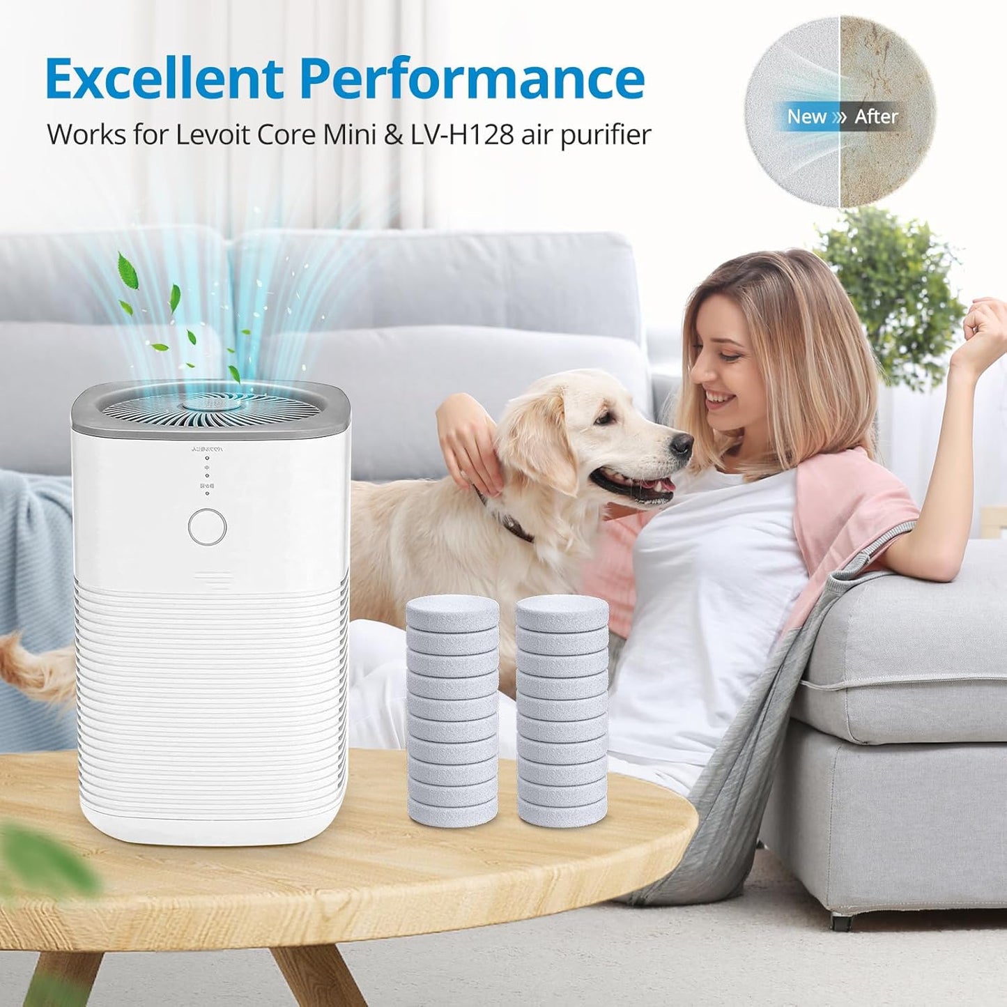 Core Mini Aroma Pads Replacement for LEVOIT LV-H128, Core Mini Air Purifier