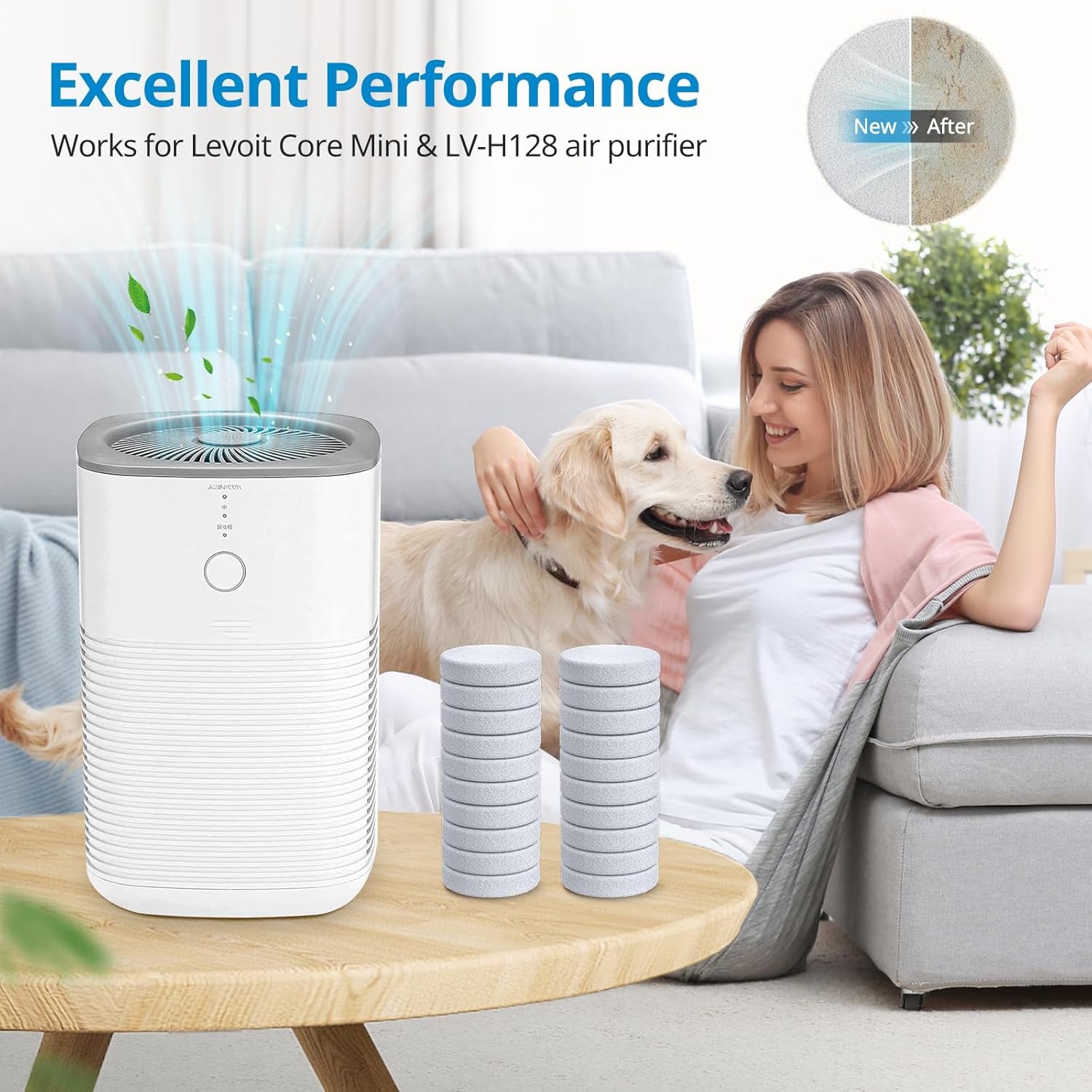 Core Mini Aroma Pads Replacement for LEVOIT LV-H128, Core Mini Air Purifier