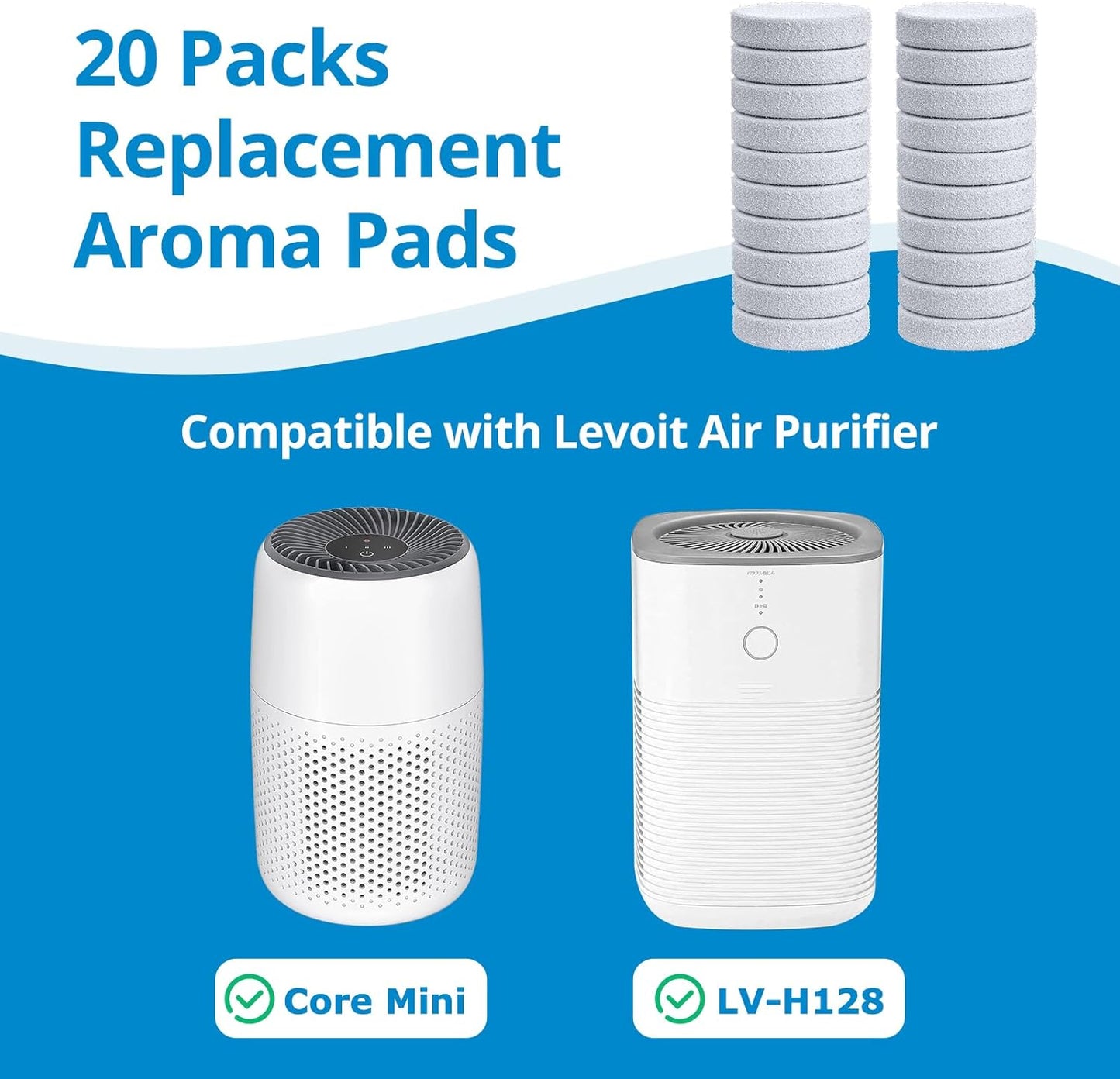 Core Mini Aroma Pads Replacement for LEVOIT LV-H128, Core Mini Air Purifier
