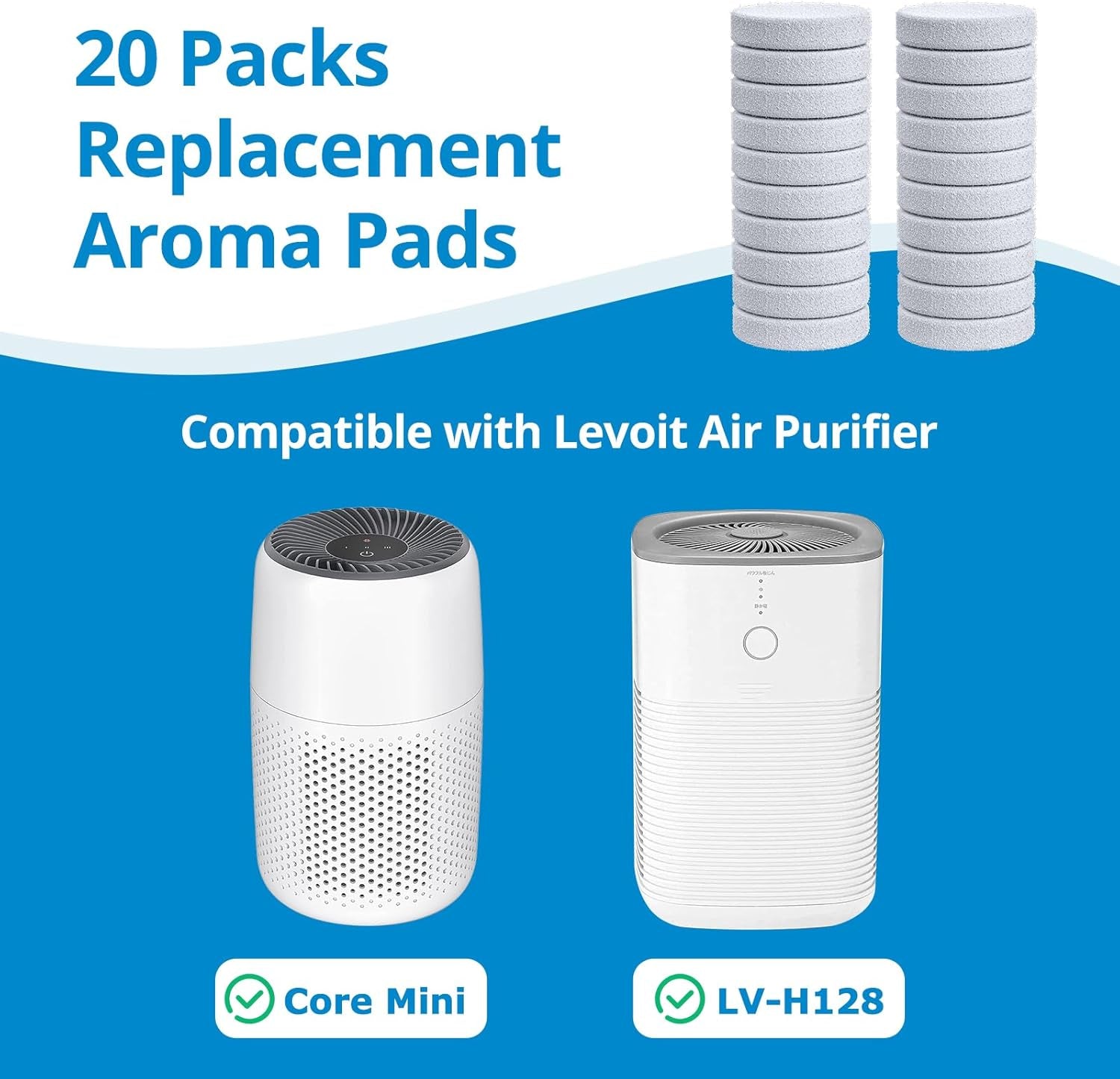 Core Mini Aroma Pads Replacement for LEVOIT LV-H128, Core Mini Air Purifier