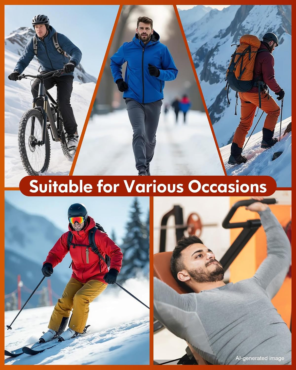 Thermal Underwear for Men Long Johns Base Layer Winter Set